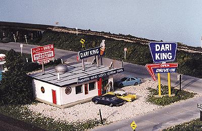 Blair Line 082 N Dari-King Drive In Restaurant Laser-Cut Building Kit