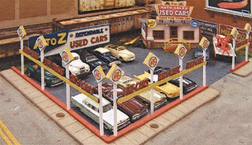 Blair Line 097 N A-to-Z Used Cars Laser-Cut Building Kit