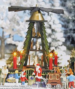Busch 1415 Christmas Pyramid w/Figures
