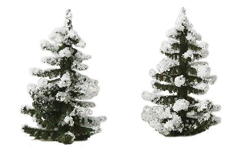 Busch 6151 HO Snow Covered Spruce (Pack of 2)