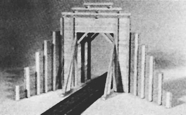 Campbell Scale Models 351 HO Timber Tunnel Portal Kit