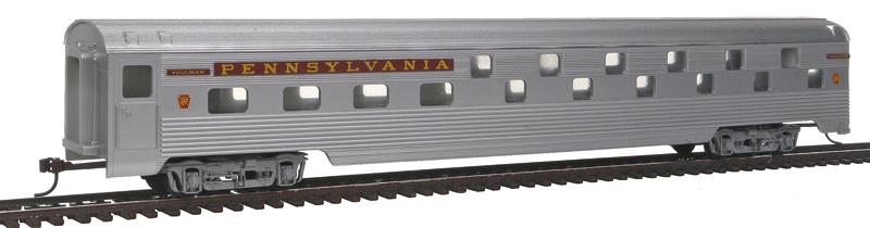 Con-Cor 001-000758 HO PRR 85' Streamline Corrugated Side Budd Slumbercoach