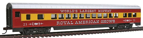 Con-Cor 0001-000908 HO Royal American Shows 72' Smooth-Side Coach Car