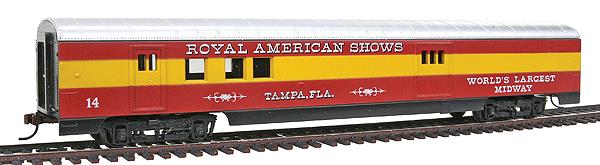 Con-Cor 928 HO Royal American Shows 72' Smooth-Side Railway Post Office