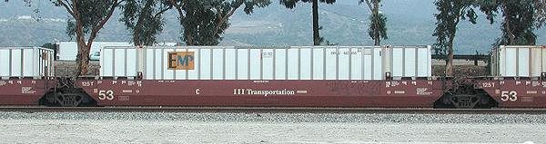 Gunderson Maxi-Stack IV 3-Unit Intermodal Well Car - Ready to Run
