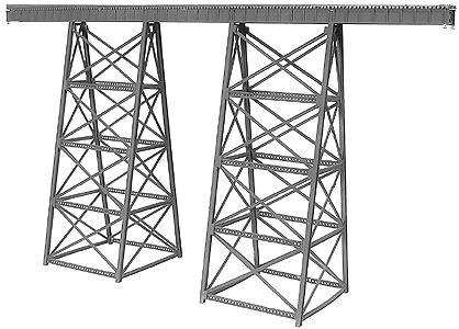 Micro Engineering 75-518 N 200' Tall Steel Viaduct Standard Bridge Kit
