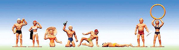 Faller 151030 HO At the Beach Figures (Set of 8)