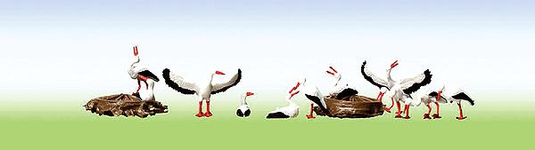 Faller 154006 HO Seagulls w/Nests Figures (Set of 6)