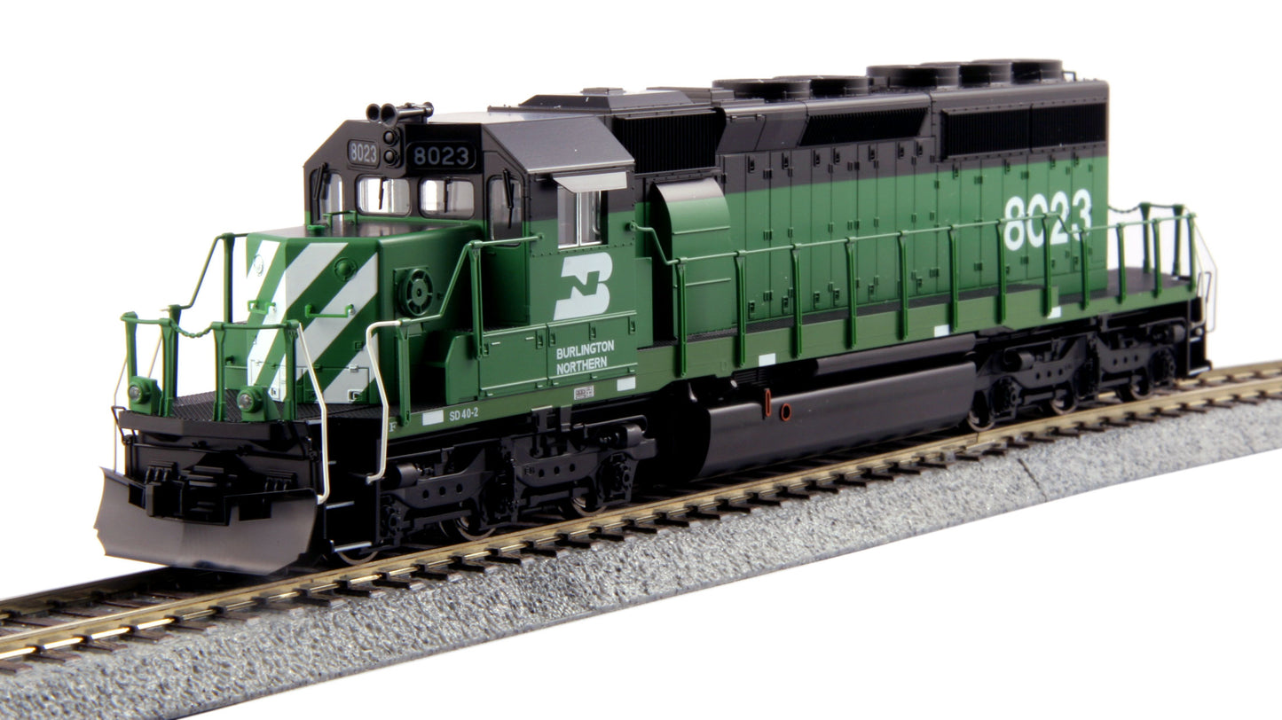 Kato 37-6605 HO Burlington Northern EMD SD40-2 Diesel Locomotive #8023 w/DCC