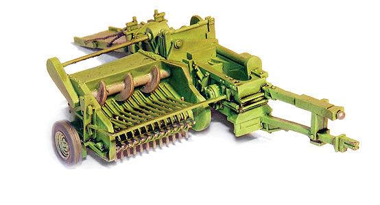GHQ 600-13 HO Hay Baler Unpainted Metal Pewter Kit