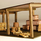 GCLaser 1296 HO Open Storage Shed Laser-Cut Wood Kit