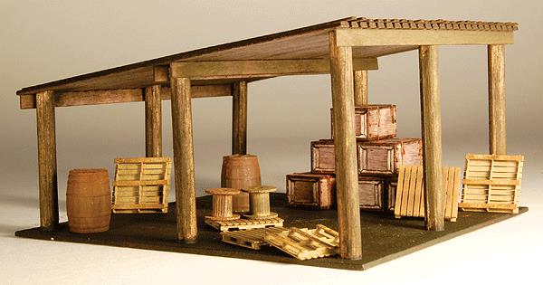 GCLaser 1296 HO Open Storage Shed Laser-Cut Wood Kit