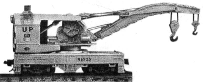 Tichy 2700 N Scale 120-Ton Brownhoist Railroad Wrecking Crane