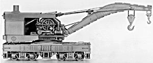 Tichy 4010 HO Undecorated 120-Ton Brownhoist Railroad Wrecking Crane Kit