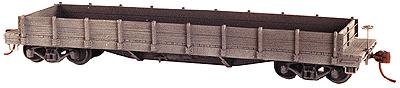 Tichy 4040 HO Undecorated Atlantic Coast Line Style Flatcar w/ Wood Gon Sides