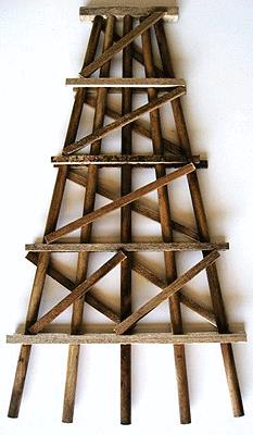 Grand Central Gems TB10 N X-Large Wood Trestle Bents - Assembled