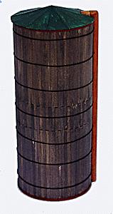 JV Models 2000 HO Scale Wooden Farm Silo