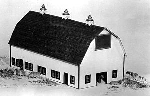 JV Models 2001 HO Gable Roof Dairy Barn