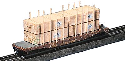 Jaeger HO Products 2525 HO Georgia-Pacific Heavy Timber Flat Car Load Kit