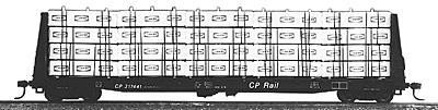Jaeger HO Products 4100 60' Flat Car Lumber Load Kit