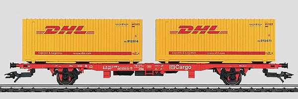 メルクリン HO 47705 貨車　DHL Marklin 47705 HO DHL Container Car DB AG – Trainz
