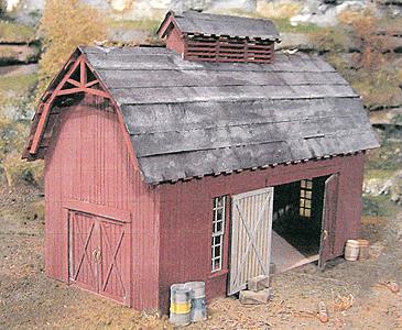 B.T.S. 17420 O Scale Prichards Barn Craftsman Building Kit