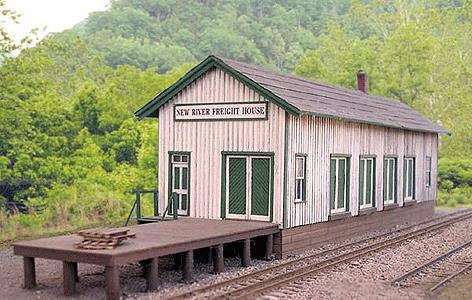 B.T.S. 17500 O New River Yard Freight House Craftsman Building Laser-Cut Kit