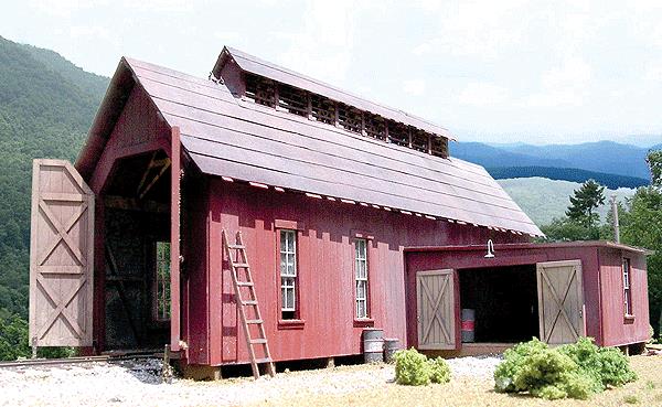 B.T.S. 27450 HOn3 Narrow Gauge McCabe Engine House Building Kit