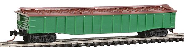 Micro-Trains 10600200 N Undecorated 50' Steel Fishbelly Side Fixed-End Gondola