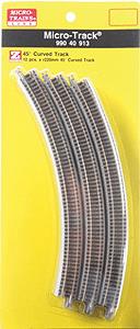 Micro-Trains 99040913 Z 45 Degree R220mm Micro-Track Curves (Pack of 12)