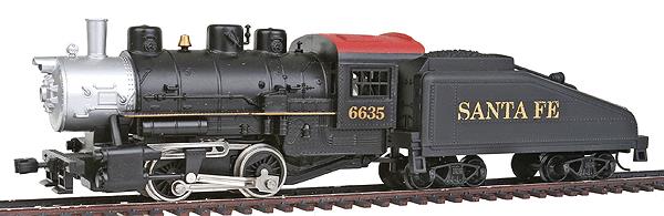 Model Power 96634 HO AT&SF 0-4-0 Shifter Steam Locomotive Standard DC