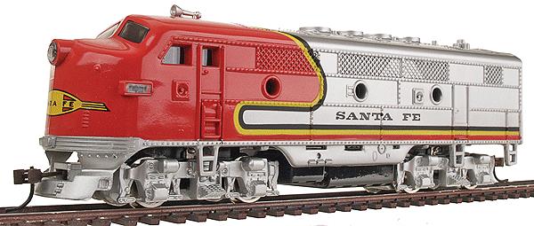 Model Power 490-96800 HO Atchison, Topeka & Santa Fe F2-A Powered w/ Light