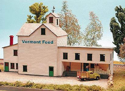 Northeastern Scale Models 30016 Feed and Grain Storage Laser-Cut Building Kit