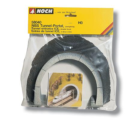 Noch 58040 HO ICE Tunnel Portals 18 x 23cm (2)