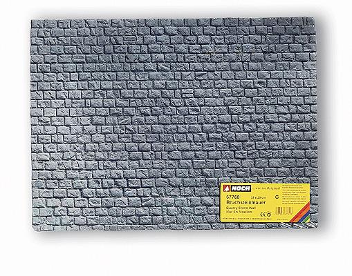 Noch 67760 G Scale Gray Quarry-Stone Wall 40 X 30 cm