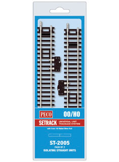 Peco ST-2005 HO Isolating Straights