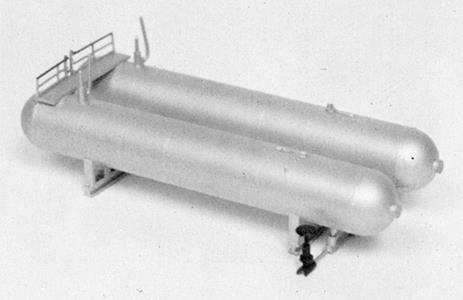 Plastruct 2019 N 2-1/2” x 5” x 1-1/2” Twin LP Gas Tanks Kit