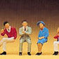 Preiser 10096 HO Seated Pedestrians Figures # 2 (Set of 6)