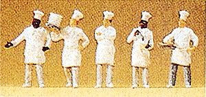 Preiser 10330 HO Cooks at the Buffet Figures (Set of 5)