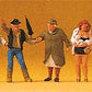 Preiser 10346 HO Scale Dangerous Way Home Figures (Set of 7)