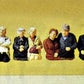Preiser 10387 HO Seated Couple Passengers Figures (Set of 8)
