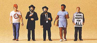 Preiser 10462 HO American Street Scene Figures #1 (Set of 5)