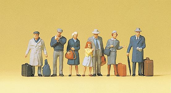 Preiser 10513 HO At the Platform Figures (Set of 6)