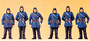 Preiser 12102 HO 1900's Firemen Figures (Set of 6)