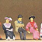 Preiser 12137 HO 1900's People Sitting On Platform Figures (Set of 7)