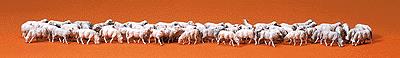Preiser 14411 HO Animals - Sheep Figures (Set of 60)
