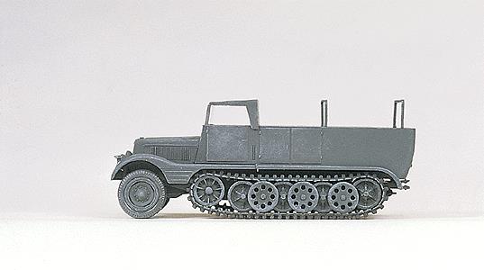 Preiser 16561 HO SdKfz 11 Series Medium Half-Track, Open Plastic Model Kit