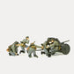 Preiser 16591 HO PAK L/45 in Action w/Gunners Plastic Figure Kit (Set of 5)
