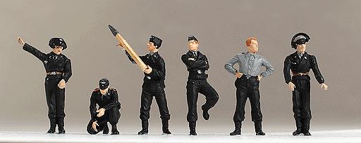 Preiser 16883 HO Panzer Tank Crew Reloading Figures (Set of 6)