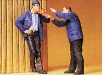 Preiser 45006 G Smoking Railway Workers Figures (Set of 2)